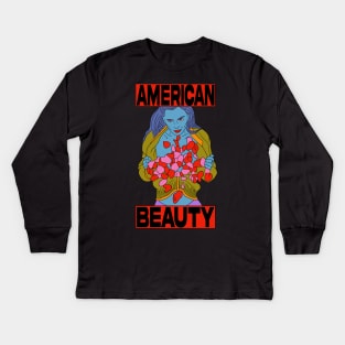 "American Beauty" Angela Rose Daydream Kids Long Sleeve T-Shirt